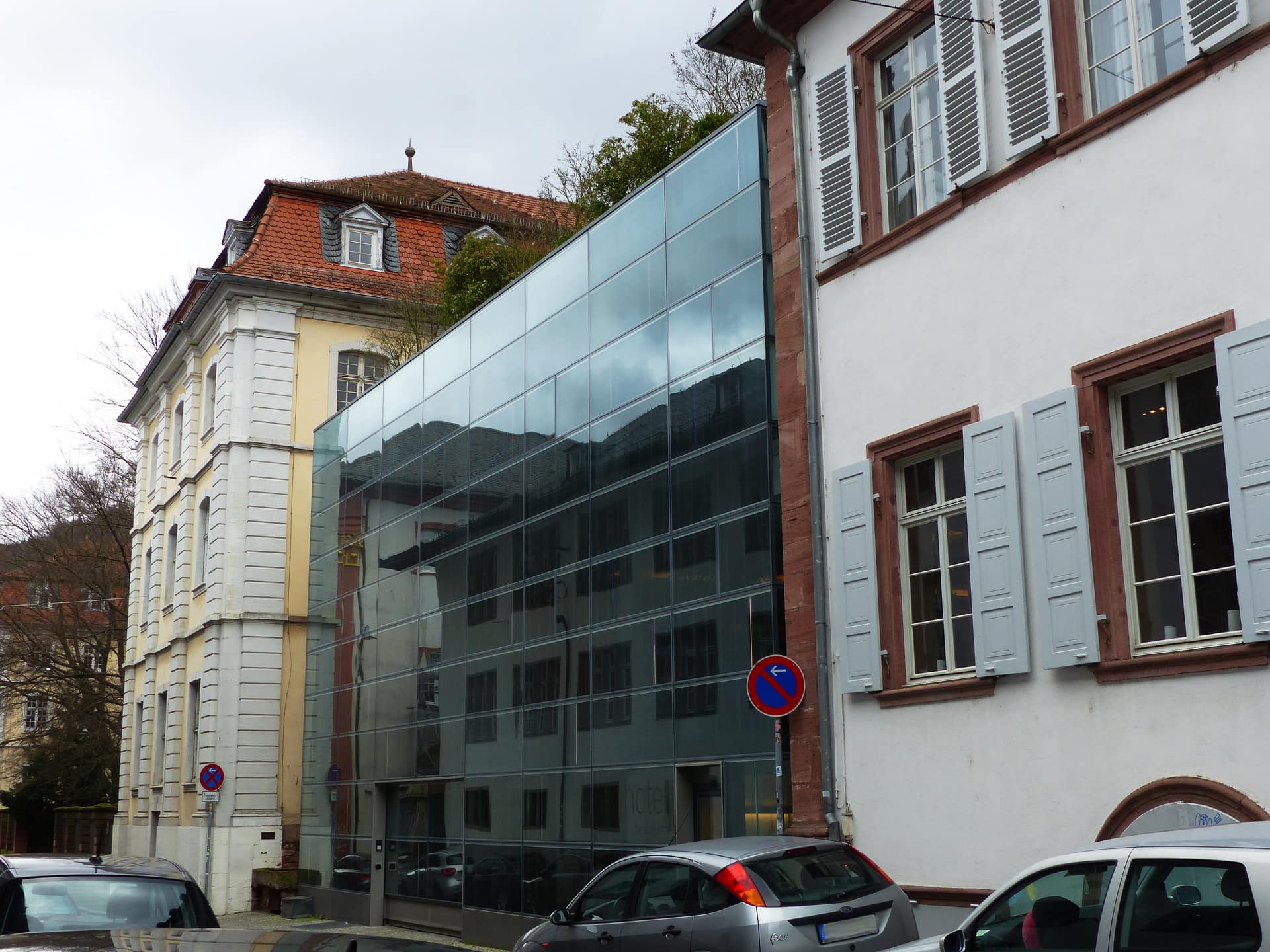 Glass facade
